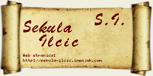 Sekula Ilčić vizit kartica